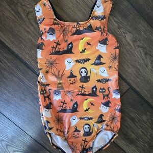 Halloween Themed Orange Leotard